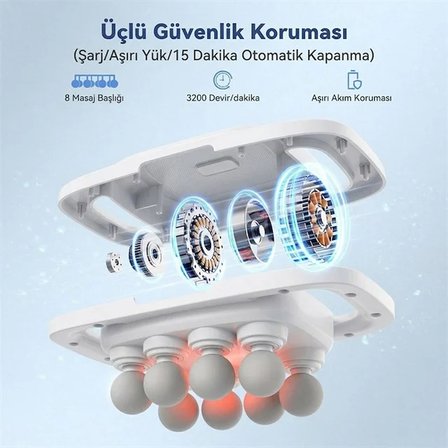 Powermaster PM-29678 Multi-Foksiyonel 8 Başlıklı Profesyonel Selülit Giderici ve Derin Doku Masaj Al