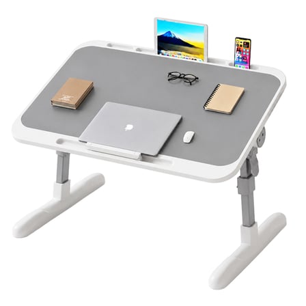 Sunup SN-29698 Çok Fonksiyonlu Katlanabilir Yatak Koltuk Laptop Masası Yükseklik ve Açı Ayarlı Gri 6