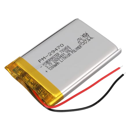Powermaster PM-29470 3.7V 1.300mAh 703450 Soketsiz Lityum Polimer (Li-Po) Batarya Şarj Edilebilir Pi