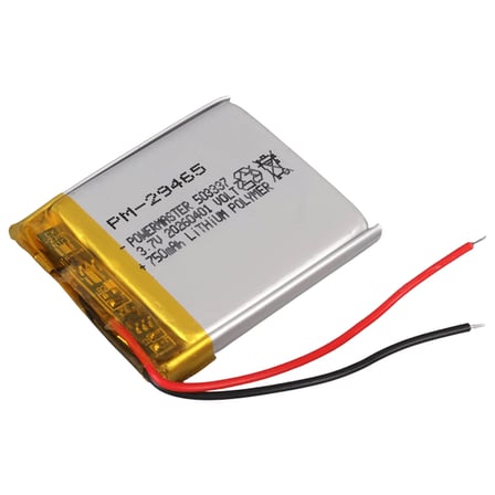 Powermaster PM-29465 3.7V 750mAh 503337 Soketsiz Lityum Polimer (Li-Po) Batarya Şarj Edilebilir Pil