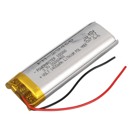 Powermaster PM-29460 3.7V 1.400mAh 102260 Soketsiz Lityum Polimer (Li-Po) Batarya Şarj Edilebilir Pi