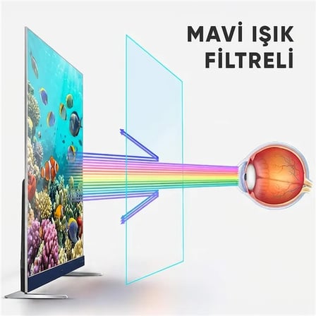Weko WK-29930 85" Mavi Işık Filtreli TV Ekran Koruyucu Darbeye Dayanıklı 2mm Optik Difüzörlü