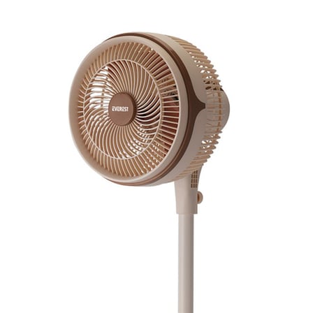 Everest FAN13 Olympos Air Krem/Gold 10" 80W 3 Hız Kademeli 2000RPM Çift Motorlu Retro Vantilatör
