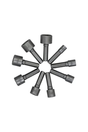 3 Adet Manyetik Somun Adaptörü Seti – 9 Parça Titanyum Kaplamalı Manyetik Tutucu Altıgen Şaft Matkap Uyumlu, Nut Adapter Magnetic