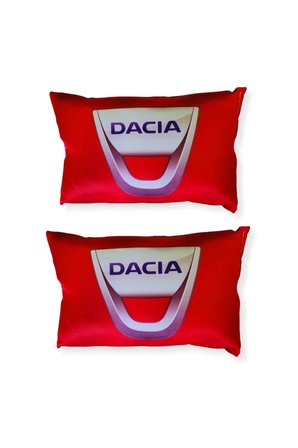 Dacia Logolu Kırmızı Seyahat Boyun Yastığı 2’li Set - Dijital Baskılı Araç Boyun Destek Yastığı