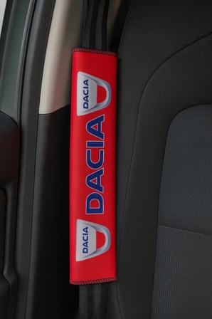 Dacia Logolu Dijital Baskılı Emniyet Kemer Pedi / 2’li Set - Konforlu ve Şık Araç Seyahat Aksesuarı