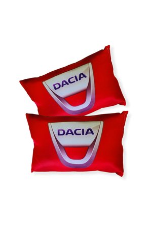 Dacia Logolu Araç Seyahat Boyun Yastığı & Emniyet Kemer Pedi - Dijital Baskılı İkili Konfor Seti