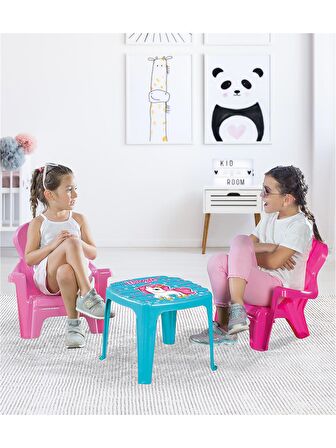 Unicorn Masa Sandalye Seti 3 Lü Takım Set