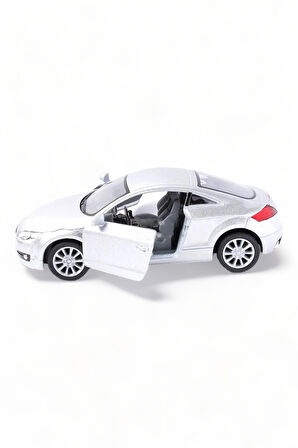 Metal Model Audi Lisanslı Die-Cast Araç 1,36 Çek Bırak Kapı Aç Kapa 2008 Audi  Tt Coupe