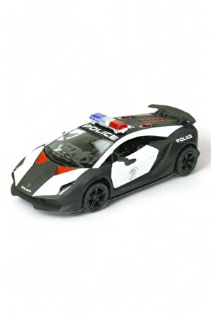 Lamborghini Sesto Elemento Model Araba 1,36 Ölçek Lisanslı Çek Bırak Araba Polis Kamufulaj