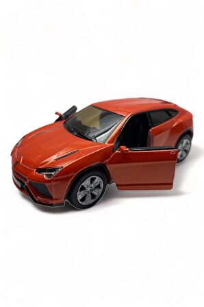 Lamborghini Urus Model Araba 1,36 Ölçek Lisanslı Çek Bırak Araba Lamborghini Urus Turuncu