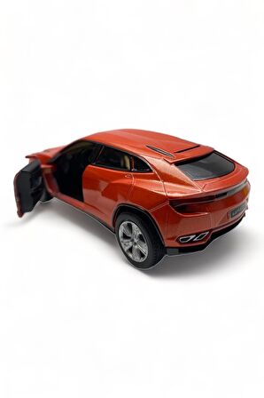 Lamborghini Urus Model Araba 1,36 Ölçek Lisanslı Çek Bırak Araba Lamborghini Urus Turuncu