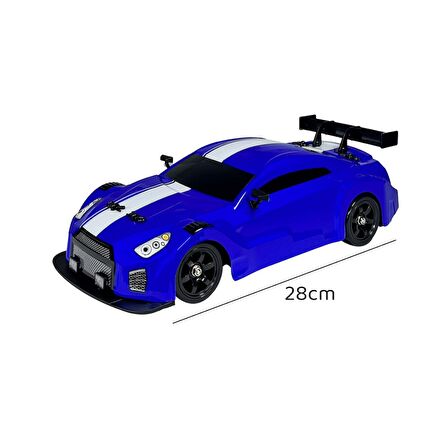 Uzaktan Kumandalı Full Fonksiyon Şarjlı 4x4 Drift Arabası Işıklı Ve Buharlı 1.16 Ölçekli Nissan Gtr