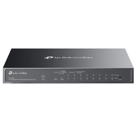 TP-LINK OMADA ES210GMP 10 PORT GIGABIT + 8PORT POE+ YÖNETİLEBİLİR 123W POE METAL KASA SWITCH