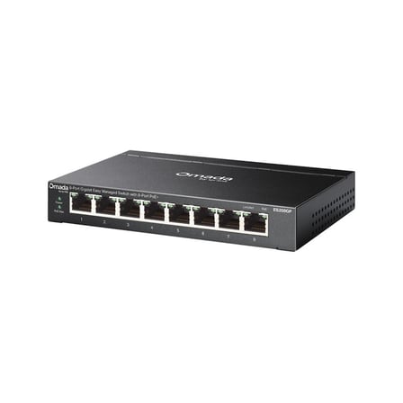 TP-LINK OMADA ES208GP 8 PORT GIGABIT 8 PORT POE 64W YONETİLEBİLİR METAL KASA SWITCH