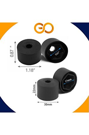 Volkswagen Tiguan Bijon Kapağı Takım (siyah) 1k0601173 2016-2019 Model Arası Araçlara Uyumlu