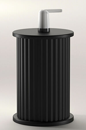 Modena Damacana Kılıfı Mat Siyah - Komple Siyah - Dekoratif Lüks Damacana Gizleme Saklama Kılıfı