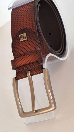 DARKWOOD SPOR ERKEK KEMER-HAKİKİ DERİ-TABA RENK-107 CM.