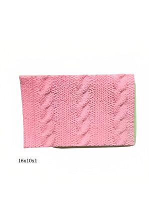 Dekoratif Kenar Şeklinde Silikon Şeker Hamuru Sabun Ve Mum Kalıbı