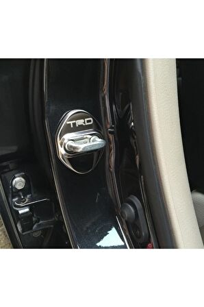 Trd Uyumlu Krom Metal 3m Kapı Kilidi Logo 4 Lü Set
