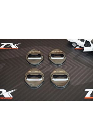 Trd Uyumlu Krom Metal 3m Kapı Kilidi Logo 4 Lü Set
