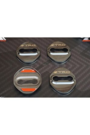 Trd Uyumlu Krom Metal 3m Kapı Kilidi Logo 4 Lü Set