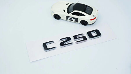 DK Tuning C 250 Bagaj Gri Siyah ABS Yazı Logo Benz İle Uyumlu