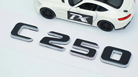 DK Tuning C 250 Bagaj Gri Siyah ABS Yazı Logo Benz İle Uyumlu