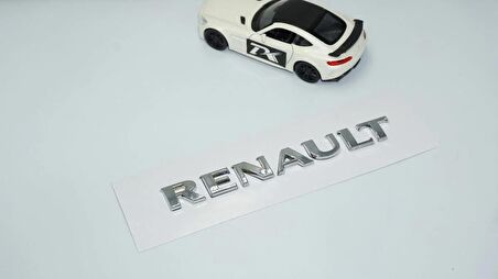DK Tuning Bagaj 3M 3D Krom ABS Logo Amblem Renault İle Uyumlu