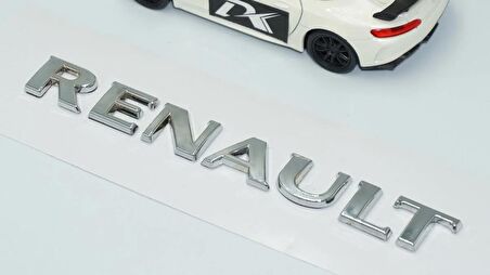 DK Tuning Bagaj 3M 3D Krom ABS Logo Amblem Renault İle Uyumlu