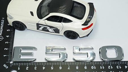 DK Tuning E550 Bagaj Krom ABS 3M 3D Yazı Logo Benz İle Uyumlu