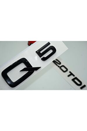 Audi Q5 2.0 Tdi Parlak Siyah Abs 3m 3d Bagaj Yazı Logo Orjinal Ürün