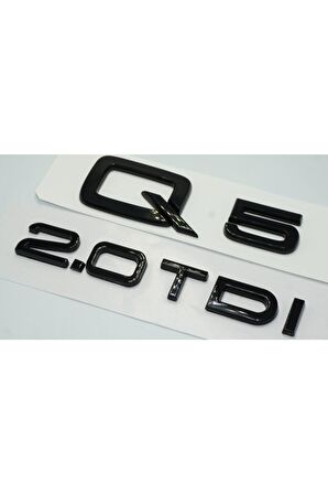 Audi Q5 2.0 Tdi Parlak Siyah Abs 3m 3d Bagaj Yazı Logo Orjinal Ürün