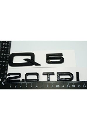 Audi Q5 2.0 Tdi Parlak Siyah Abs 3m 3d Bagaj Yazı Logo Orjinal Ürün