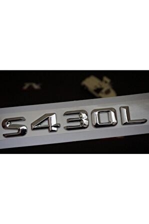 S430l Bagaj Krom Metal 3m 3d Yazı Logo