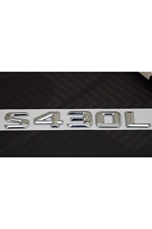 S430l Bagaj Krom Metal 3m 3d Yazı Logo