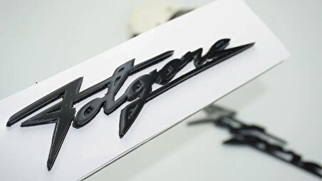 DK Tuning Maserati Folgore Çamurluk Siyah ABS Yazı Logo Amblem Seti