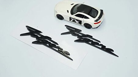 DK Tuning Maserati Folgore Çamurluk Siyah ABS Yazı Logo Amblem Seti