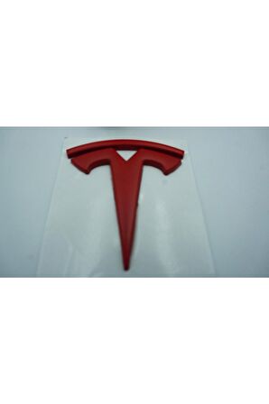 Tesla Model 3 S X Y Logo 3m 3d Kırmızı Rozet Amblem Ürün