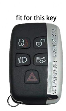 Land Rover Range Rover 5 Buton Silikon Anahtar Kırmızı Beyaz Kılıf Seti