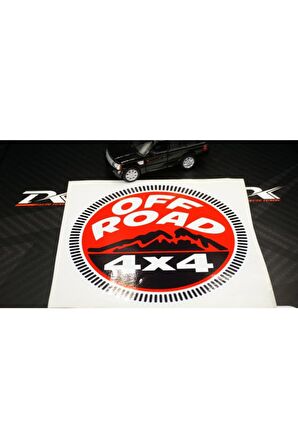 4x4 Off Road Logo Arazi Aracı Kapı Bagaj Sticker