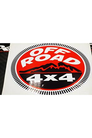 4x4 Off Road Logo Arazi Aracı Kapı Bagaj Sticker