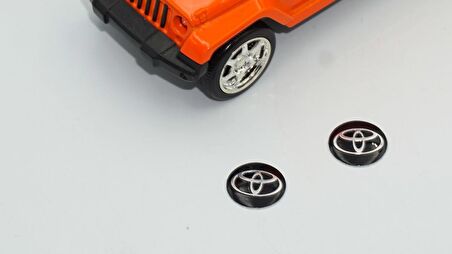 Toyota Oto Anahtar 3M Metal Alaşım Logo 2Li Set
