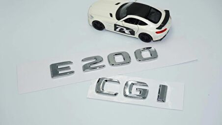 DK Tuning E200 CGi Bagaj Krom ABS 3M 3D Yazı Logo Benz İle Uyumlu