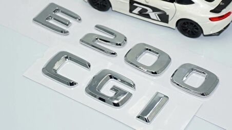 DK Tuning E200 CGi Bagaj Krom ABS 3M 3D Yazı Logo Benz İle Uyumlu