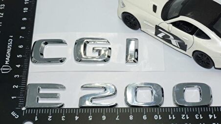 DK Tuning E200 CGi Bagaj Krom ABS 3M 3D Yazı Logo Benz İle Uyumlu