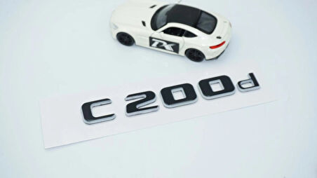 DK Tuning C 200d Bagaj Gri Siyah ABS Yazı Logo Benz İle Uyumlu