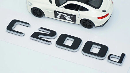 DK Tuning C 200d Bagaj Gri Siyah ABS Yazı Logo Benz İle Uyumlu