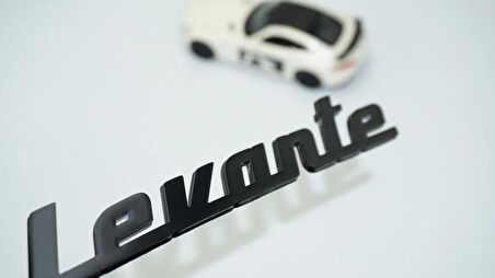 DK Tuning Maserati Levante Siyah ABS Bagaj Kapağı Yazı Logo
