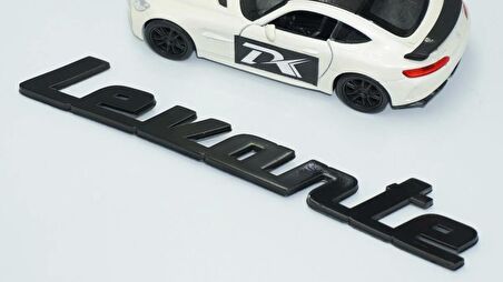 DK Tuning Maserati Levante Siyah ABS Bagaj Kapağı Yazı Logo